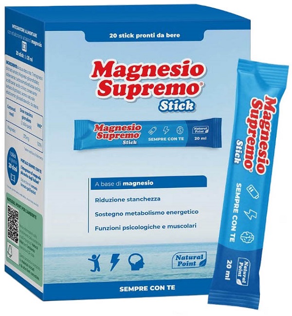 MAGNESIO SUPREMO 20 STICK DA 20 ML - Farmafamily.it