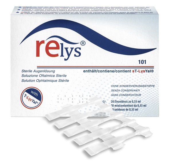 RELYS MONODOSE SOLUZIONE OFTALMICA 20 MINICONTENITORI DA 0,35 ML SENZA CONSERVANTI - Farmafamily.it