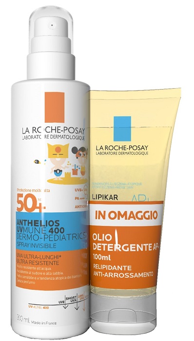 ANTHELIOS SPRAY UVMUNE DERMOPED 200 ML + OLIO 100 ML - Farmafamily.it