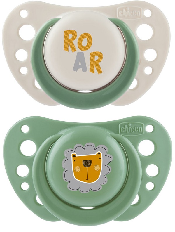 CHICCO SUCCHIETTI AIR VERDE SILICONE 2-6 MESI 2 PEZZI - Farmafamily.it