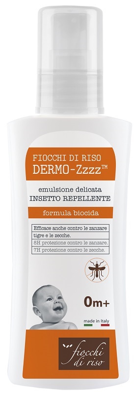 FIOCCHI DI RISO DERMO ZZZZ EMULSIONE DELICATA REPELLENTE 0 MESI + 100 ML - Farmafamily.it