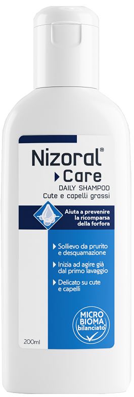 NIZORAL CARE DAILY SHAMPOO CUTE & CAPELLI GRASSI 200 ML - Farmafamily.it