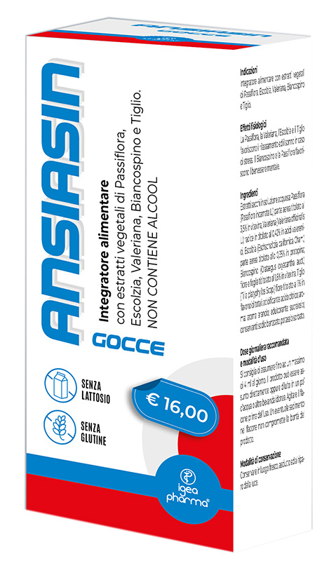 ANSIASIN GOCCE 30 ML SENZA LATTOSIO SENZA GLUTINE NON CONTIENE ALCOOL - Farmafamily.it