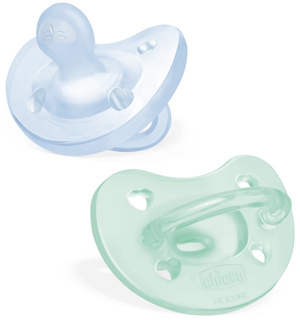 CHICCO GOMMOTTO SILICONE AZZURRO 2-6 MESI 2 PEZZI - Farmafamily.it