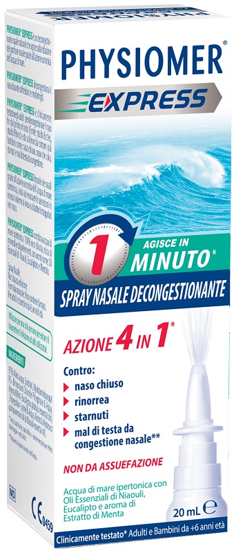 PHYSIOMER EXPRESS SPRAY 20 ML - Farmafamily.it