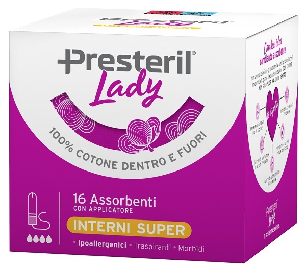 LADY PRESTERIL  ASSORBENTE INTERNO COMPACT SUPER PLUS 16 PEZZI - Farmafamily.it