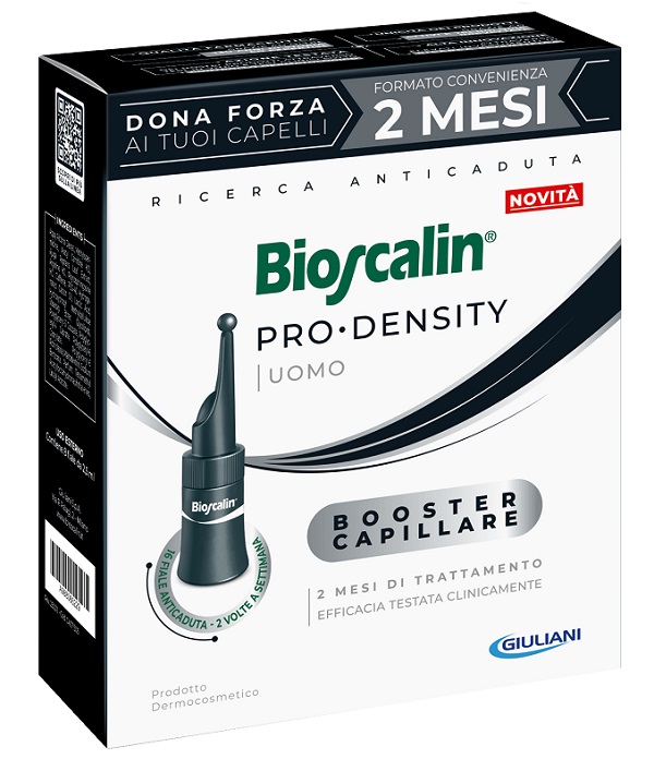 BIOSCALIN PRO DENSITY UOMO BOOSTER CAPILLARE 16 FIALE X 2,5ML - Farmafamily.it