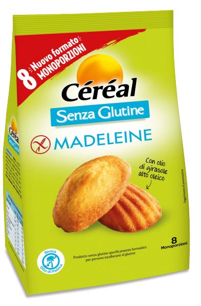 CEREAL MADELEINE SENZA GLUTINE 8 PEZZI DA 28,5 G - Farmafamily.it