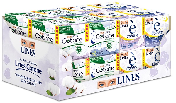 SRP LINES COTONE BY NATURA + E'COT CONTIENE LINES E'COTONE ALI 9+1PZ 6CONF+LINES E'COT NOTTE 9PZ 6CONF+LINES COT BY NAT URA ALI 10+2PZ 8CONF+LINES COT NOTTE 8+2PZ 8 CONFEZIONI - Farmafamily.it