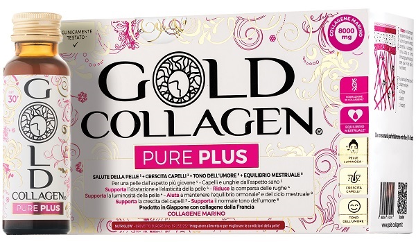 GOLD COLLAGEN PURE PLUS 10 FLACONCINI DA 50 ML - Farmafamily.it