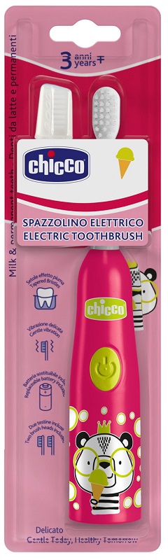 CHICCO SPAZZOLINO ELETTRICO PANDA ROSA - Farmafamily.it