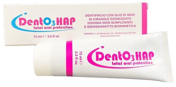 DENTO3 HAP DENTIFRICIO OZONO E IDROSSIAPATITE 75 ML - Farmafamily.it