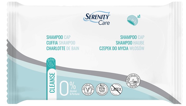 SERENITY CARE CUFFIA SHAMPOO CAPELLI ADATTA A PERSONE CON RIDOTTA MOBILITA' - Farmafamily.it
