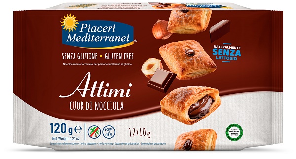 PIACERI MEDITERRANEI ATTIMI CUOR DI NOCCIOLA 120 G - Farmafamily.it