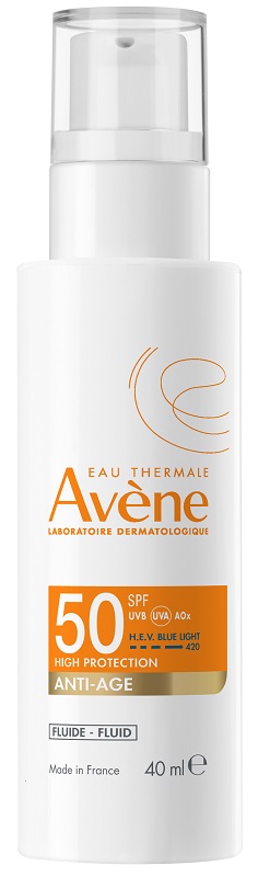 EAU THERMALE AVENE SOLARE FLUIDO ANTI-ETA' SPF 50 40 ML - Farmafamily.it
