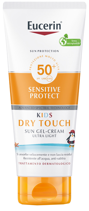 EUCERIN SUN KIDS DRY TOUCH GEL CREAM SPF50+ 200 ML - Farmafamily.it