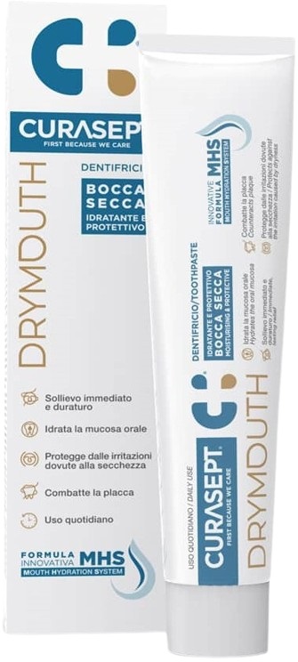 CURASEPT DRYMOUTH DENTIFRICIO 75 ML - Farmafamily.it