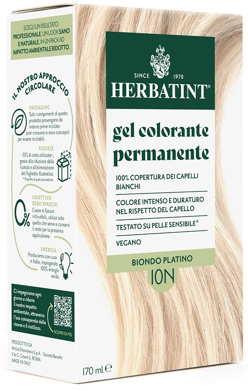 HERBATINT 10N BIONDO PLATINO 170 ML - Farmafamily.it