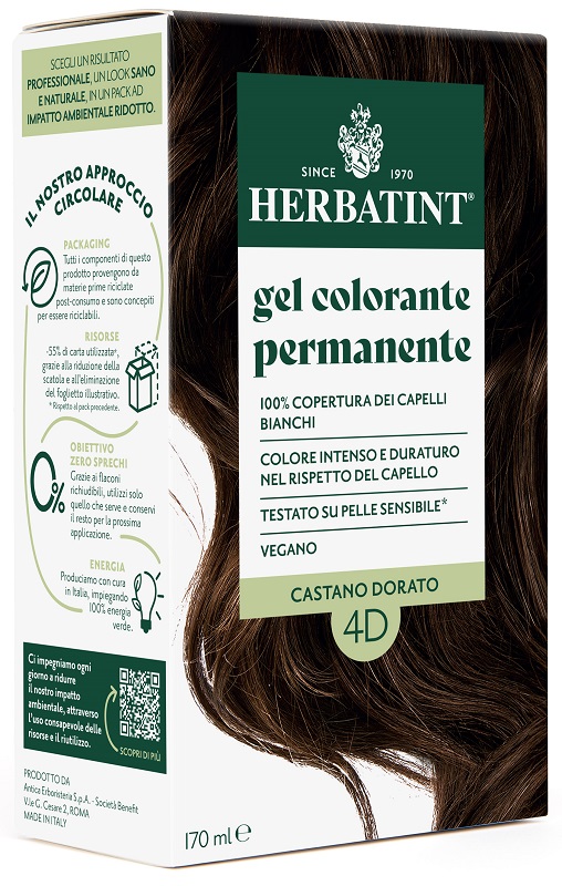 HERBATINT 4D CASTANO DORATO 170 ML - Farmafamily.it