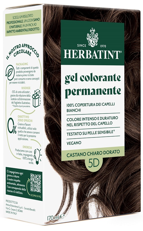 HERBATINT 5D CASTANO CHIARO DORATO 170 ML - Farmafamily.it