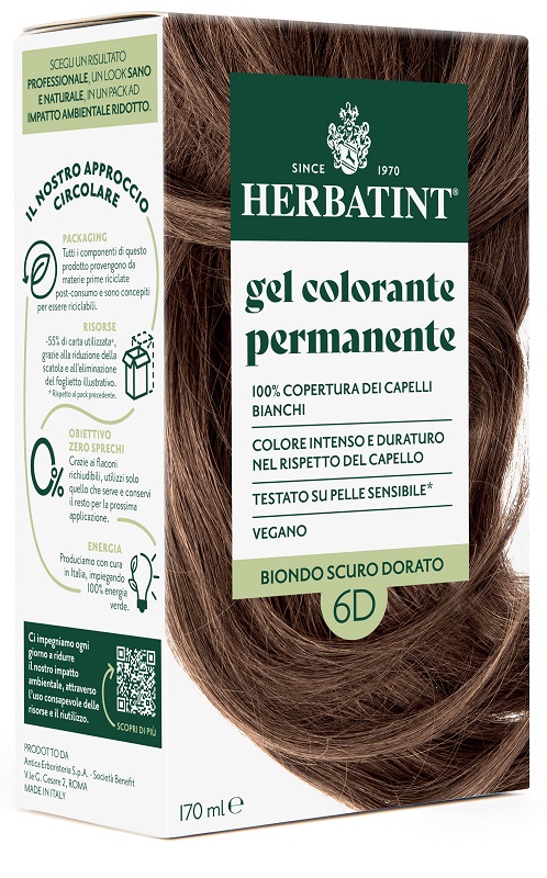 HERBATINT 6D BIONDO SCURO DORATO 170 ML - Farmafamily.it