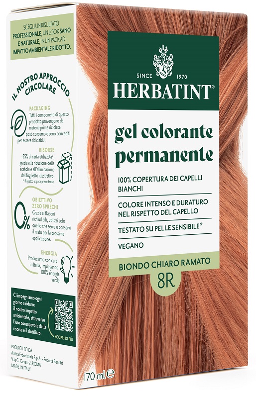 HERBATINT 8R BIONDO CHIARO RAMATO 170 ML - Farmafamily.it