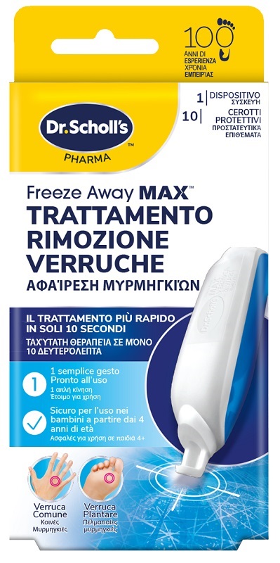 TRATTAMENTO RIMOZIONE VERRUCHE SCHOLL FREEZE AWAY MAX - Farmafamily.it