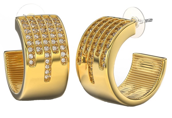 BJT363 ORECCHINO ELDWYN GOLD PLATED - Farmafamily.it