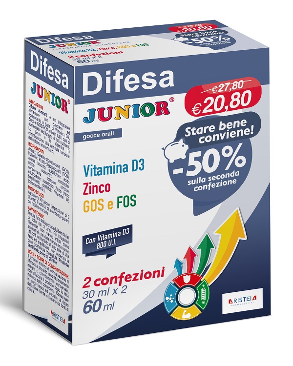 DIFESA JUNIOR GOCCE ORALI 30 ML BIPACK - Farmafamily.it
