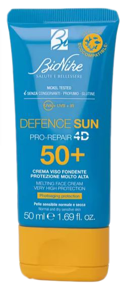 DEFENCE SUN 50+ CREMA VISO FONDENTE 50 ML - Farmafamily.it