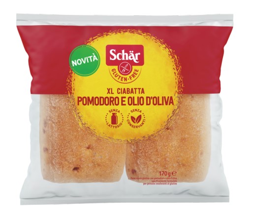 SCHAR XL CIABATTA POMODORI E OLIO D'OLIVA 2 PEZZI X 85 G - Farmafamily.it