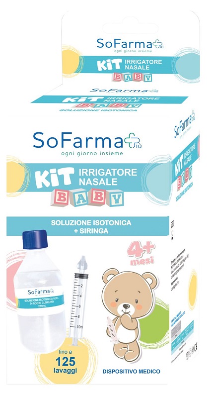 KIT IRRIGATORE NASALE BABY SOFARMAPIU' - Farmafamily.it