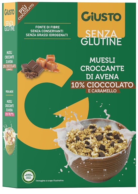 GIUSTO SENZA GLUTINE MUESLI AVENA CIOCCOLATO 275 G - Farmafamily.it