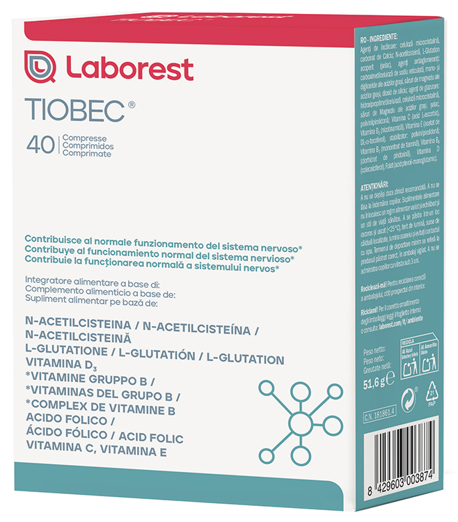 TIOBEC 40 COMPRESSE NUOVA FORMULAZIONE SENZA GLUTINE SENZA LATTOSIO - Farmafamily.it