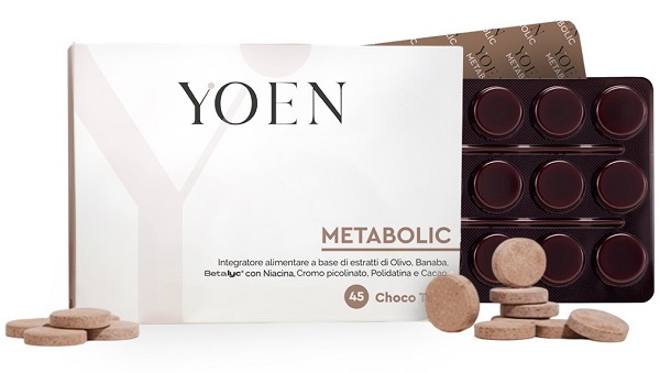 YOEN METABOLIC 45 COMPRESSE MASTICABILI CON EDULCORANTI SENZA GLUTINE E LATTOSIO - Farmafamily.it