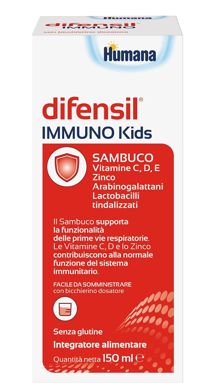 DIFENSIL IMMUNO KIDS 150 ML SENZA GLUTINE - Farmafamily.it