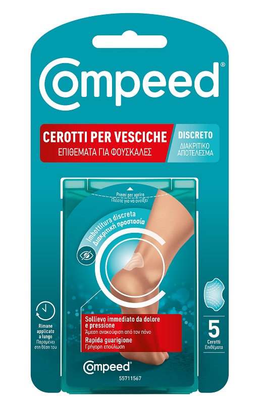 CEROTTO COMPEED VESCICHE DISCRETO 5 PEZZI - Farmafamily.it