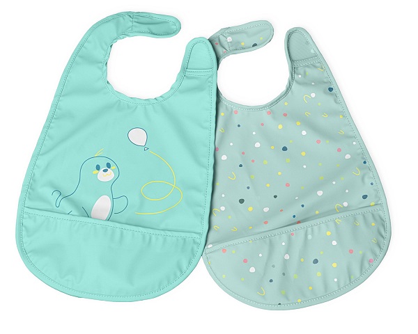 CHICCO BAVAGLINA PAPPA AZZURRO 6M+ 2 PEZZI - Farmafamily.it