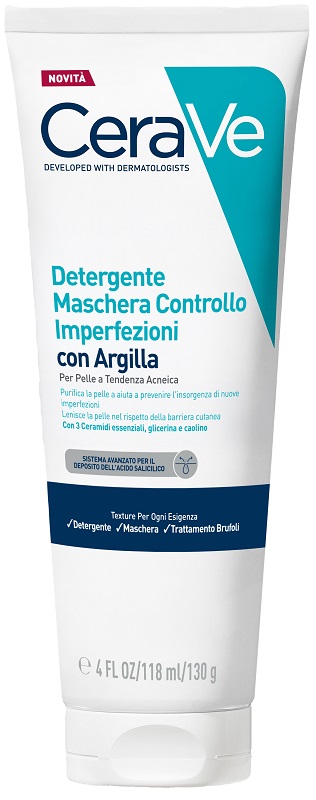 CERAVE DETERGENTE MASCHERA CONTROLLO IMPERFEZIONI 118 ML - Farmafamily.it