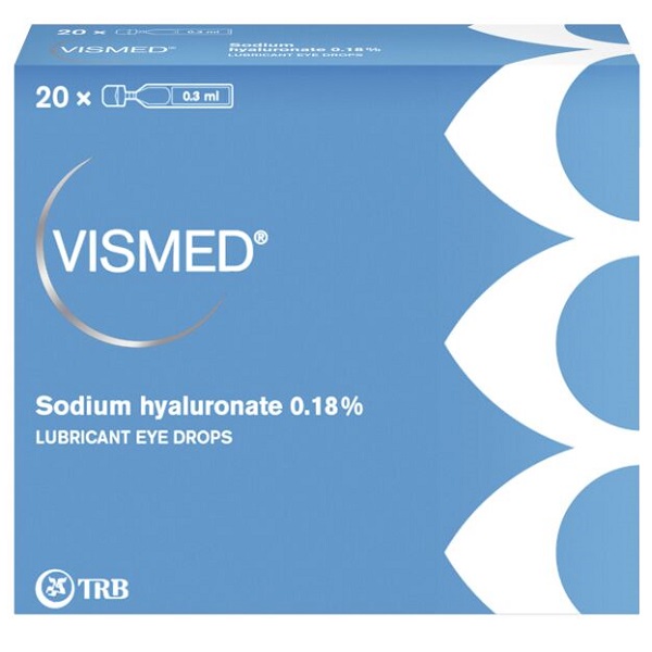 COLLIRIO LUBRIFICANTE VISMED CON ACIDO IALURONICO 0,18% 20 FIALETTE DA 0,3 ML - Farmafamily.it