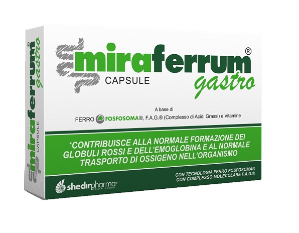 MIRAFERRUM GASTRO 30 CAPSULE SENZA GLUTINE NATURALMENTE PRIVO DI LATTOSIO - Farmafamily.it