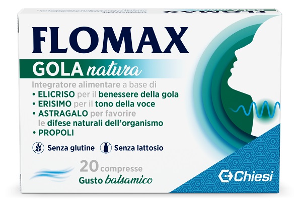 FLOMAX GOLA NATURA BALSAMICO 20 COMPRESSE CON EDULCORANTI SENZA GLUTINE E LATTOSIO - Farmafamily.it